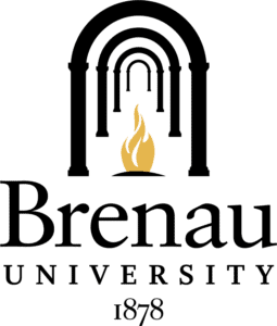 Brenau University Logo gold and black